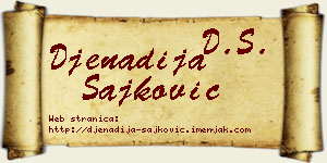 Đenadija Šajković vizit kartica